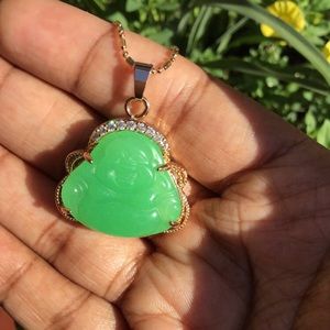 Buddha jade necklace